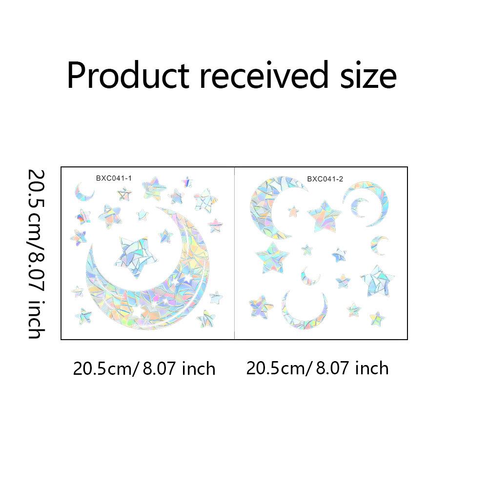 

Лазерные Луна и Звезда Стеклянные Двери и Окна Балкон Дом Фон Украшение и Декор Наклейки на Окна