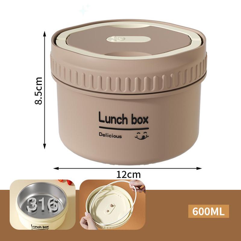 1Set Lunch Box Portable Insulated Lunch Container Set Stackable Bento Stainless Steel Lunch Container