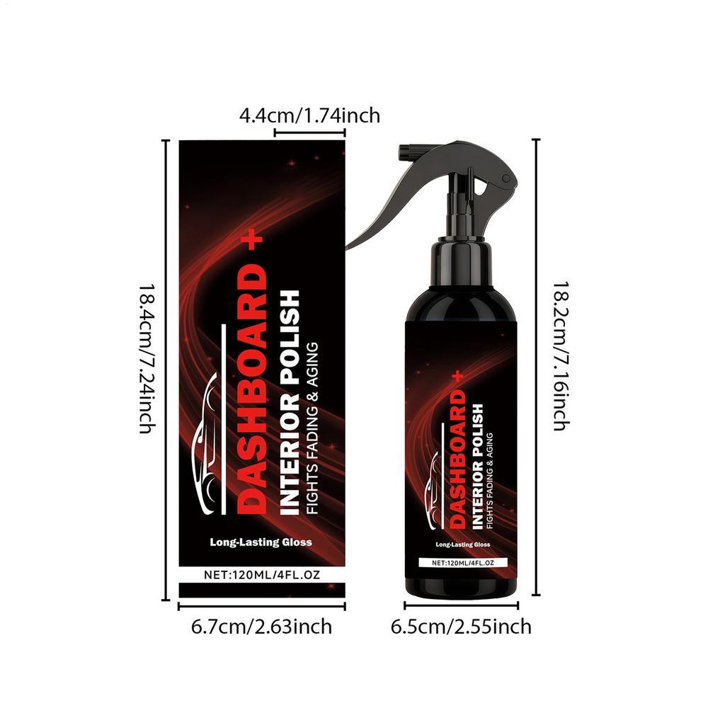 

Car Interior Polishing Spray 120ml Car Interior Trim Restorer Spray Vehicle Trim Dressing Cleaner For Vehicle SUV Sedan RV Truck