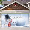 Christmas Garage Door Cover Large Christmas Banner Backdrop Decoration for Indoor Outdoor Garage Door Gate Party Wall Decor