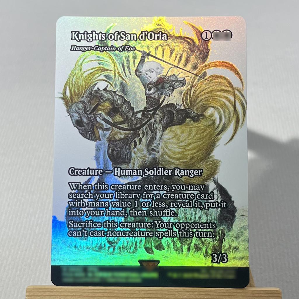 FIN FIC FOIL4-001 Karta proxy TCG magiczne karty Chmura, Najemnik z Midgaru Przywołaj Bahamuta Vivi Ornitier Błyskawica, Armia Jednego zbierz