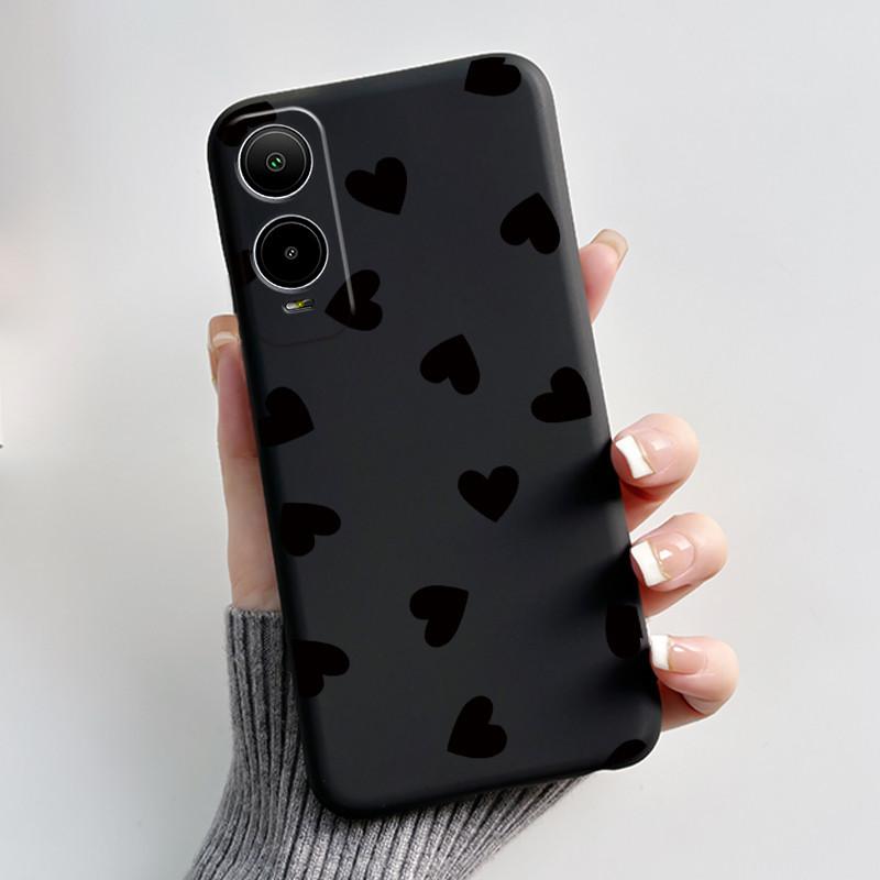 For Cricket Icon 6 Case AT&T Verge (SL219A) Back Cover Luxury Cute Heart Rabbit Funny Black Soft Silicone Protective Phone Case