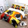 Colorful French Bulldog Art Bedding Duvet Cover Set Duvet Cover Pillowcases  (1*Duvet Cover 2*Pillowcases, without duvet insert)