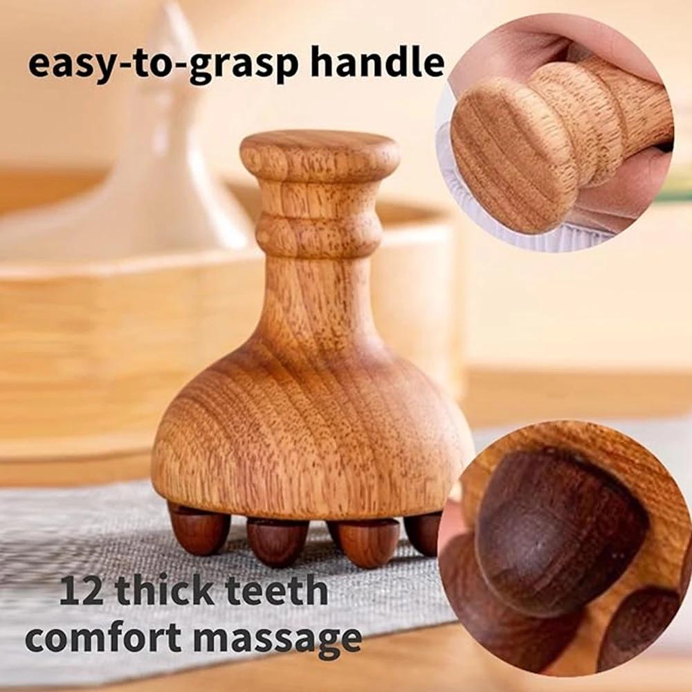 Holztherapie Massagegeräte Lymphdrainage Massagegerät Hilft bei der Reduzierung von Cellulite für Bauch, Arme & Beine Körpermodellierwerkzeuge