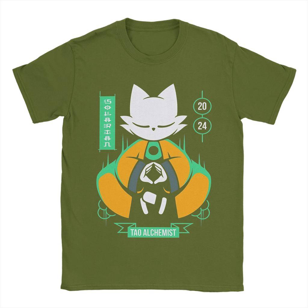 Nine Sols 9 Yi Fangshi Tao Indie Game T-Shirts für Unisex Baumwolle Freizeit-T-Shirt Rundhals-T-Shirts Kurzarm-Oberteile Geschenk
