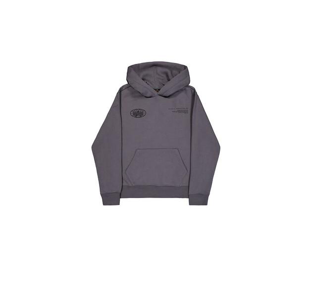 Худи Alpha Industries World Logo Backprint Hoodie EU 1XL