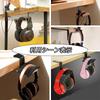 PC Gaming Headset Headphone Hook Holder Hanger Mount Desk Aluminum Stand for Headphones Black (Set of 1)