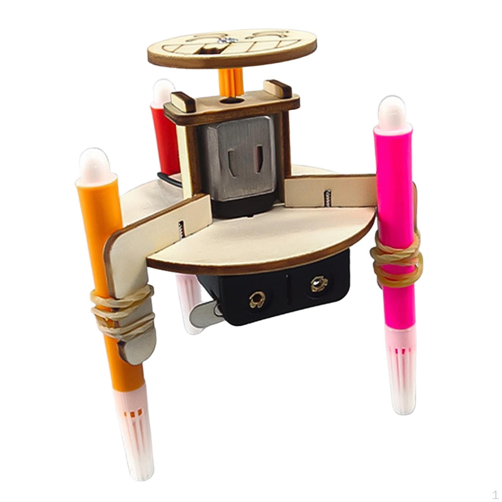 

Doodling Robot Building Toys Stem Craft Kits for Kids Interactive Physics Construction Teaching Aids