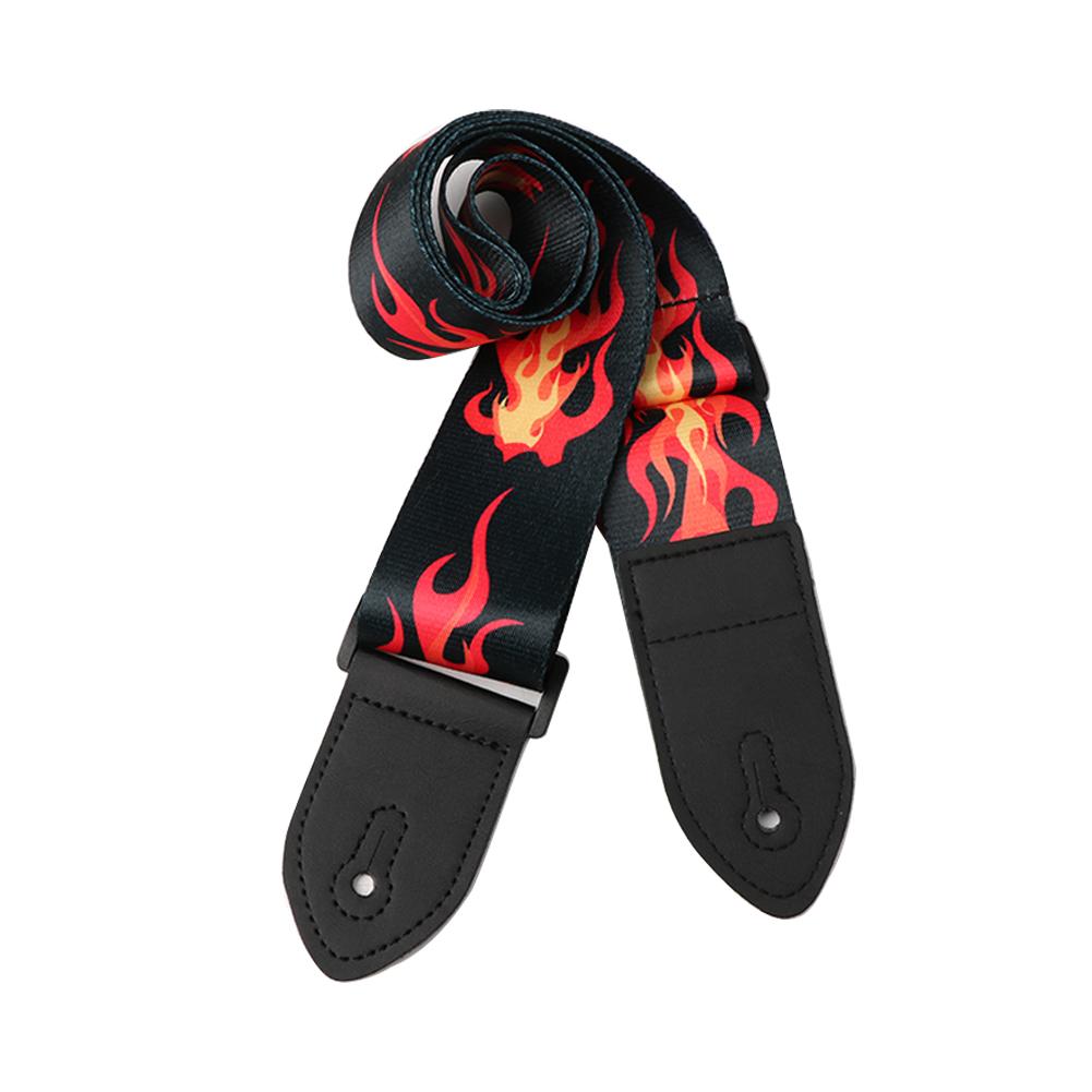 

Нейлоновый гитарный ремень для акустической электрогитары и бас-гитары, многоцветный гитарный ремень, регулируемые нейлоновые ремни с красочным принтом 2