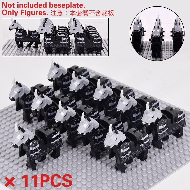 

Medieval Movie Middle Ages Knights Soldiers Warriors Warhorse lotr Figures Building Blocks Bricks DIY Toys For Kids gifts