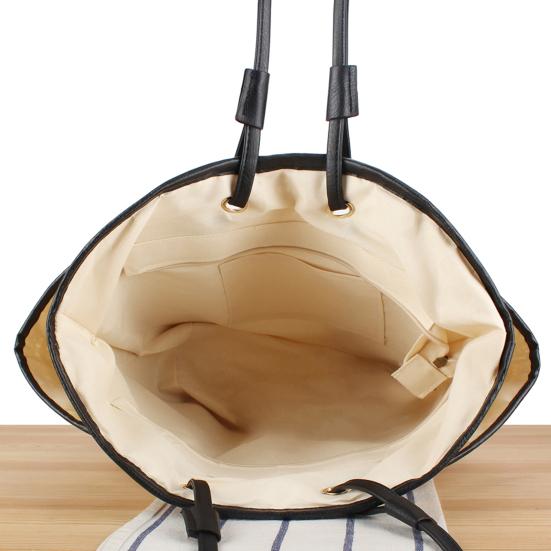 Straw Woven Shoulder Bag with Multiple Pockets Zipper Closure Handmade Braided Vacation Leisure Handbag