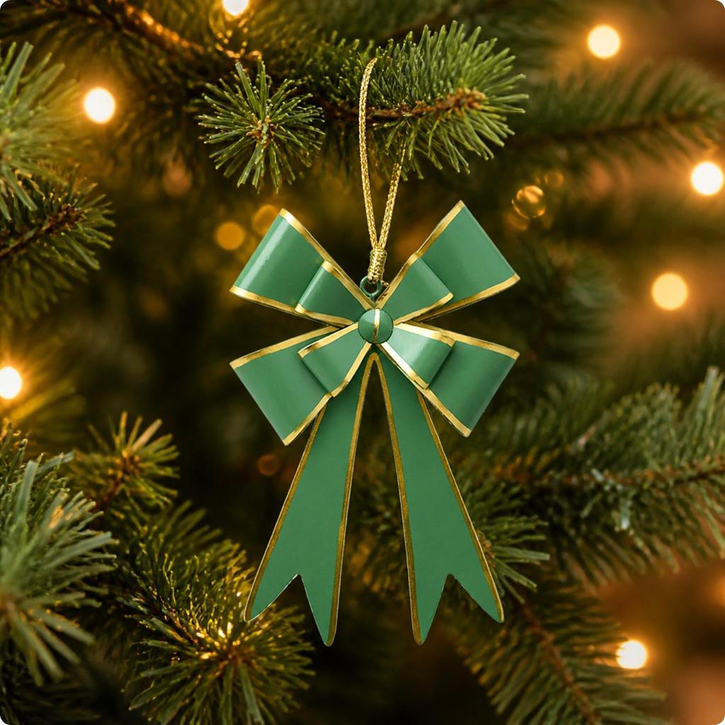 Iron Bow Ornament with Hanging Cord Versatile Christmas Tree
