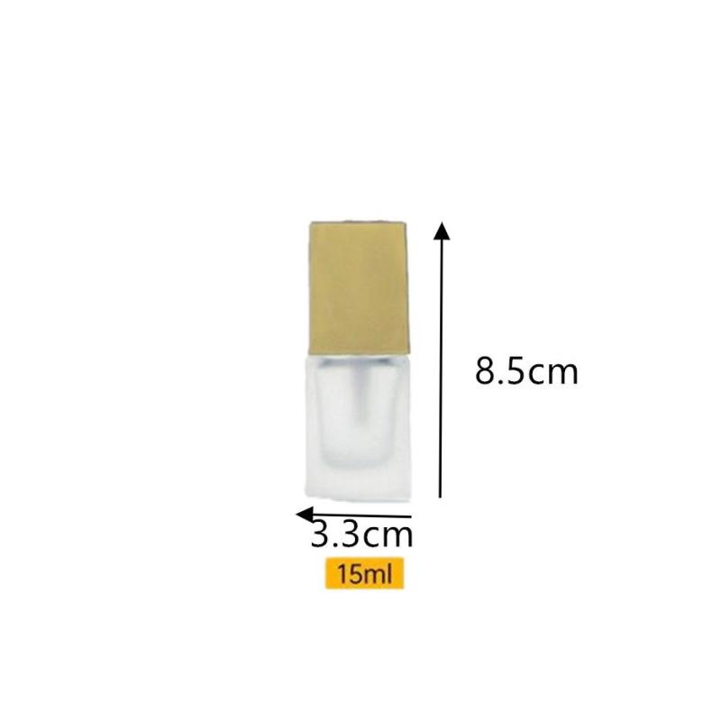 15/30Ml Empty Pump Bottle Glass Liquid Foundation Container Makeup Transparent Square Refillable Bottle Portable Pump Bottle