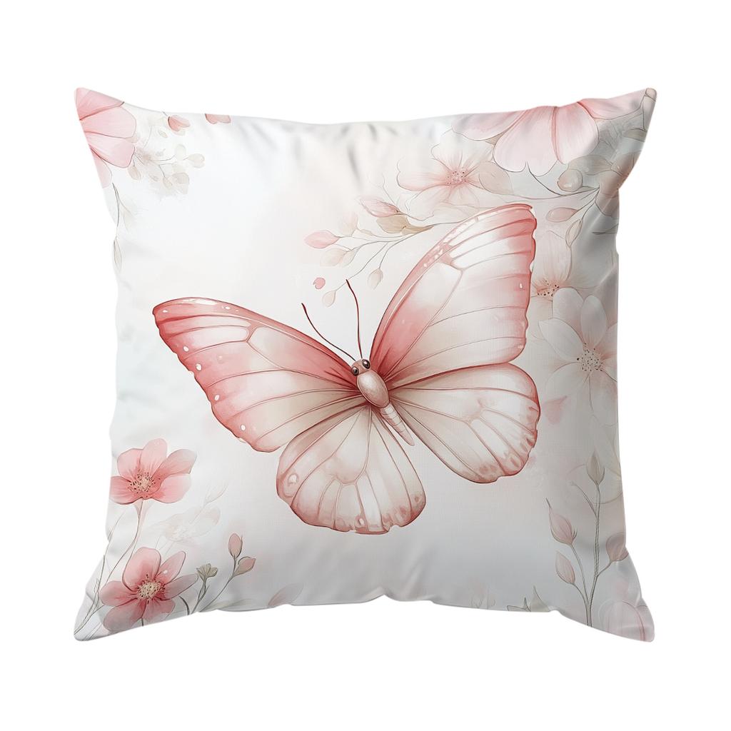 1/4pcs Flower Butterfly Cushions Pillowcase Polyester Cushion Cover Throw Pillow Pillowcover Home Car Sofa Decor