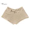 Women Swimming Trunks Sexy Beach Bikini Bottoms Handmade Hollow Crochet Knitted Swimming Shorts Beachwear