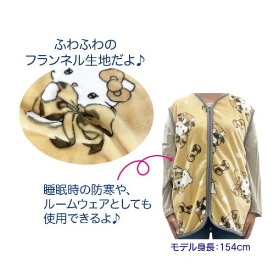 Hatayama Shoji Sanrio My Melody Flannel Sleeper for H68 X Women, Approx. W52.5cm (66203220)