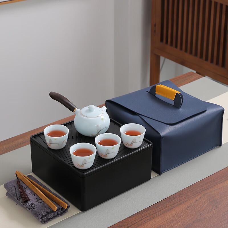 

Celadon Porcelain Portable Tea Set
