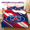 Football Red Blue Pattern Bedding Quilt Set Quilt Cover Pillowcase Home Decoration Birthday Gift (1 * duvet cover + 2 * pillowcase, without core)