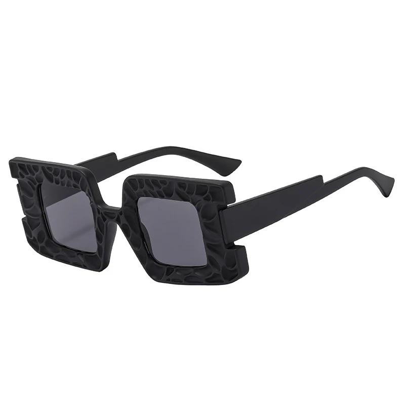 SHAUNA Ochelari de soare pătrați de culoare dublă de modă unici pentru femei, nuanțe UV400, ochelari de soare de șampanie pentru bărbați, în tendințe retro, gradient