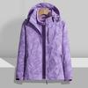 Outside Three-in-one Jacket Female's Removable Fleece Liner Two-piece Mountaineering Suit High Quality Durable Construction Practical Daily Use