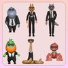 6Pcs/Set the Bad Guys 2 Action Figures Anime Model Toys Cake Topper Decorations Collectible Figurines for Kids & Adults