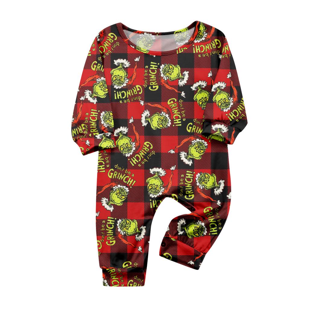 Druck Niedliches Familien-Set Pyjamas, Hauskleidung, Familien-Set Langarm-Oberteil Hosen-Set