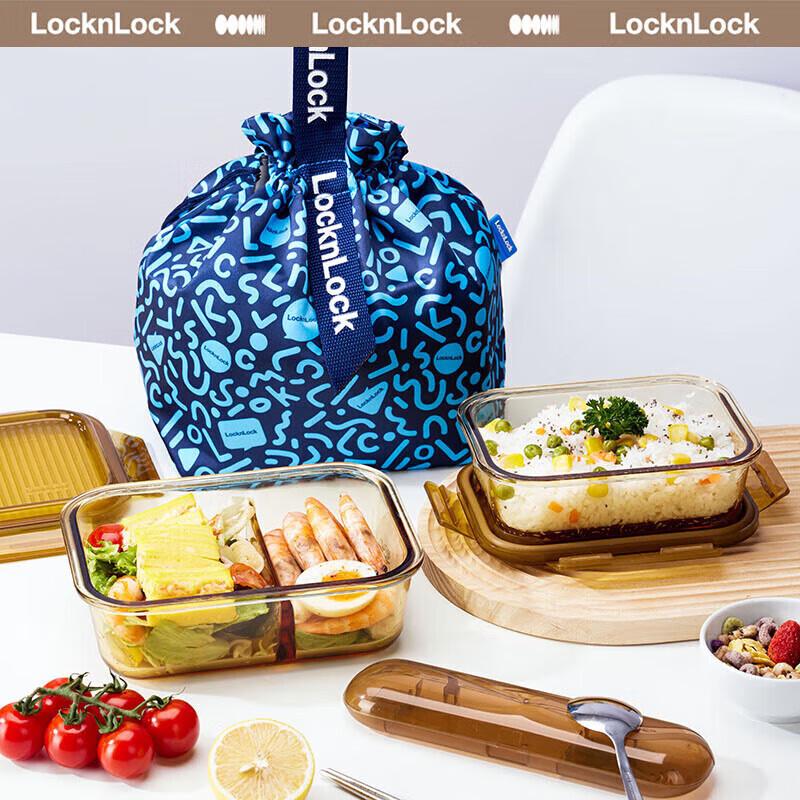 

LocknLock Rhine Square Glass Food Container Set, 4-Piece