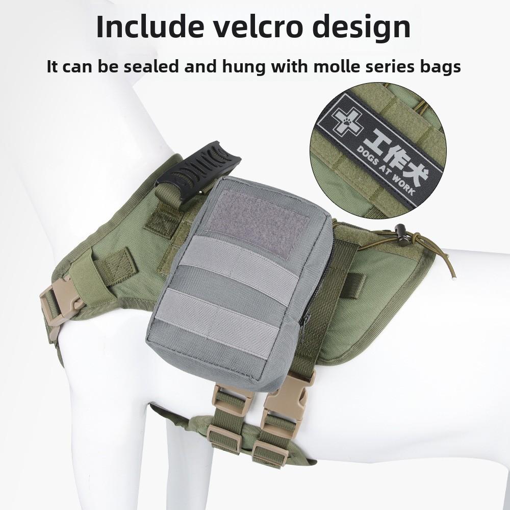 Large Dog Tactical Chest Strap Outdoor Waterproof Explosion-proof Traction Rope Chest Strap Medium and Large Working Dog Vest