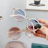 New Fashion Kids Sunglasses Boys Girls Vintage Polygon Colored Glasses Children Cute Kids Black Irregular Sunglasses UV400