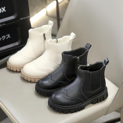 Girls Martin Boots Children's Fashion British Style Short Boots 2025 Spring and Autumn New Girls Single Boots Middle and Older Children's Leather Boot