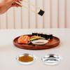 10 Pcs Stainless Steel Saucer Dessert Plates Mustard Bowls Sauce Dish Kitchen Dining Bar Tableware Serving Plates
