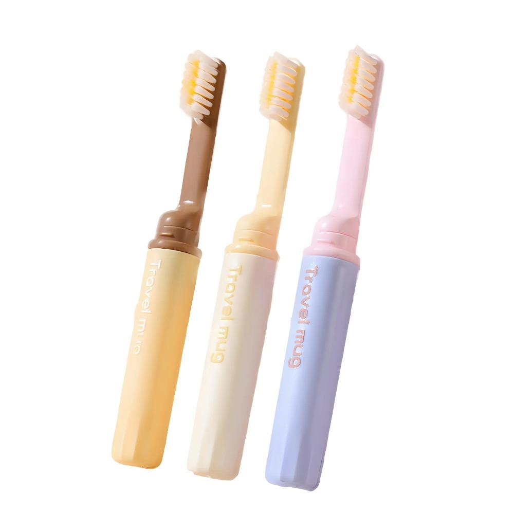 Mini Folding Toothbrush Lightweight Oral Cleaning Travel Camping Hiking Outdoor Supplies