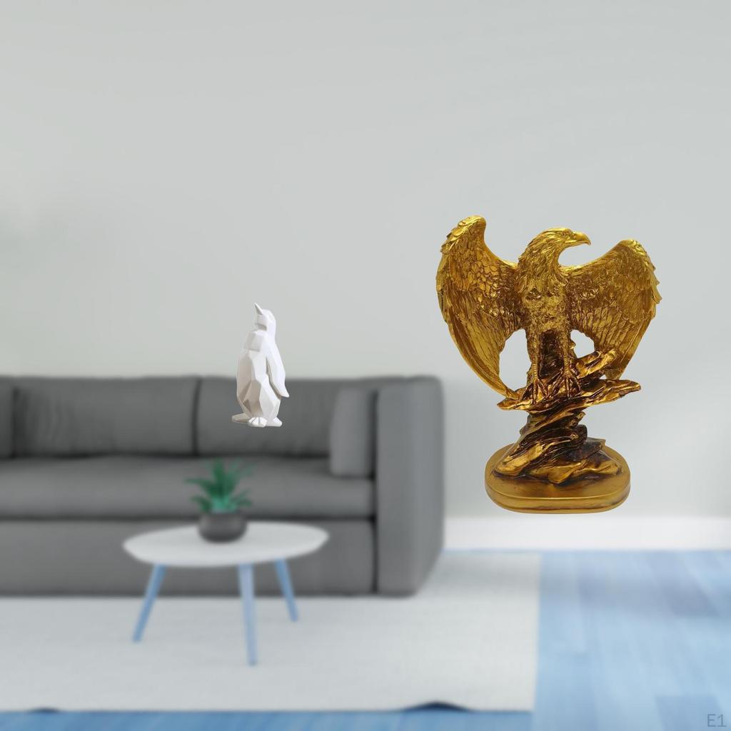 Majestic Resin Animal Figurine Sculpture Collectable Ornament for Housewarming Tabletop Bar Bedroom