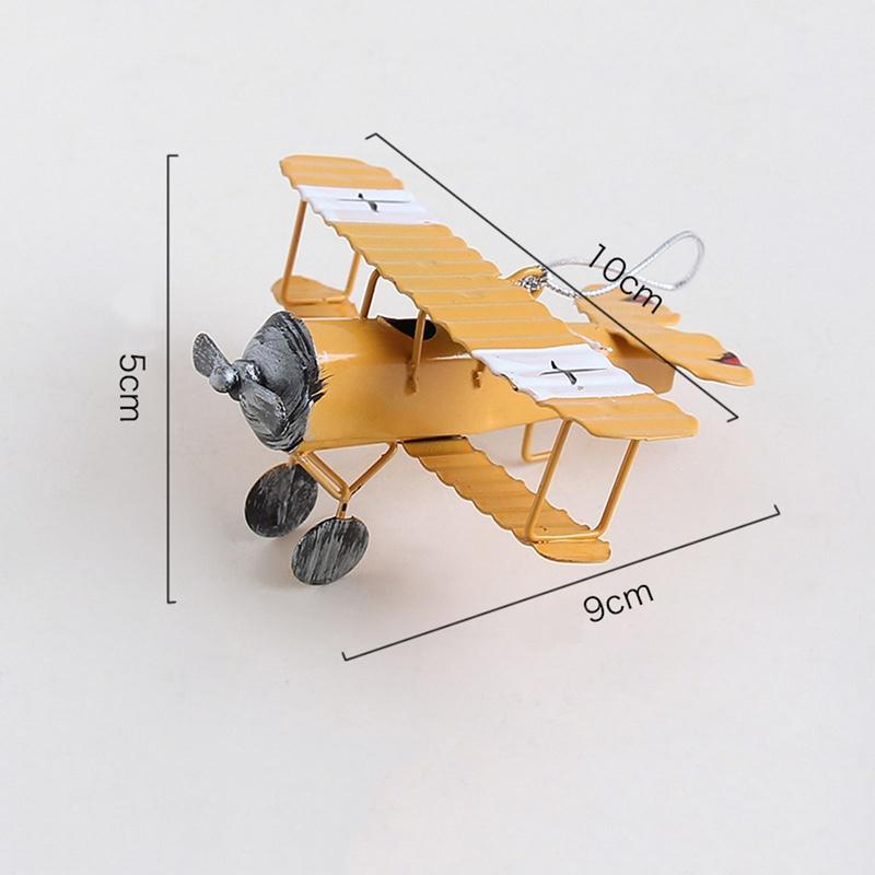 Vintage Schmiedeeisen Kleine Flugzeug Modell Ornamente Kreative Auto Innen Zinn Flugzeug Hause Desktop Dekoration Handwerk Ornamen