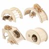 Smooth Hamster House Small Hamster Wooden Bridge for Guinea Pigs Rats Small Animals
