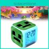 Colourful Changing Minecraft Alarm Clock With Lcd Screen Calendar For Use Home