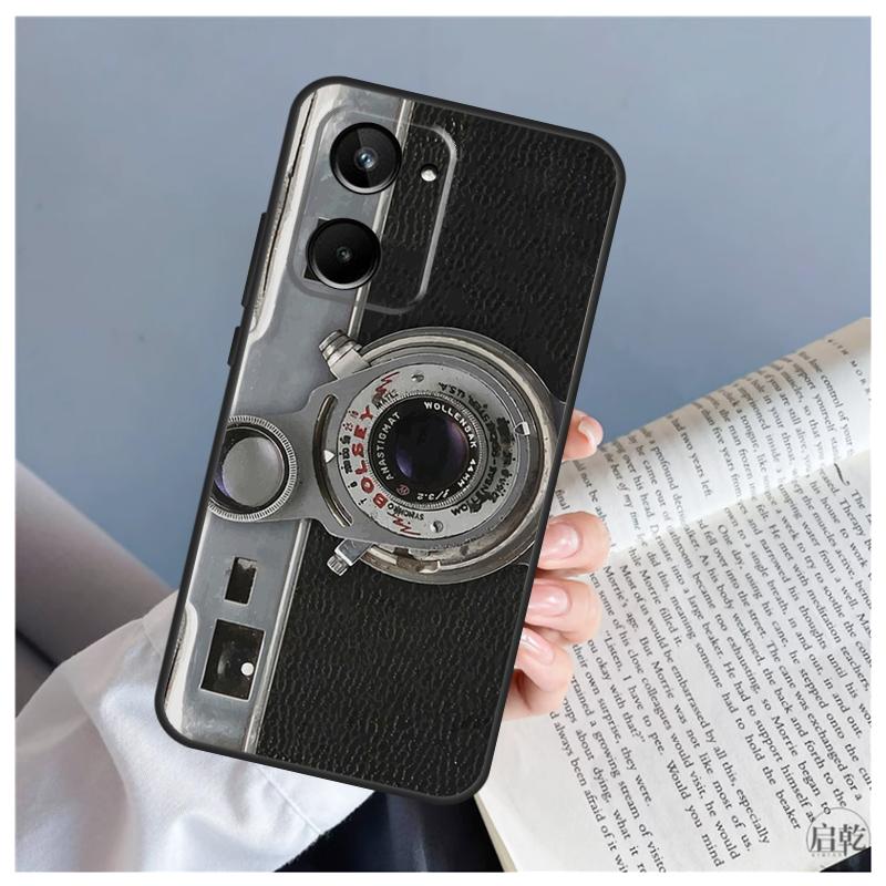 Retro Vintage Camera For Realme C71 C55 C75 C67 C63 C51 C61 C53 C35 C65 11 12 13 14 15 Pro Plus GT6 GT7 Pro Case