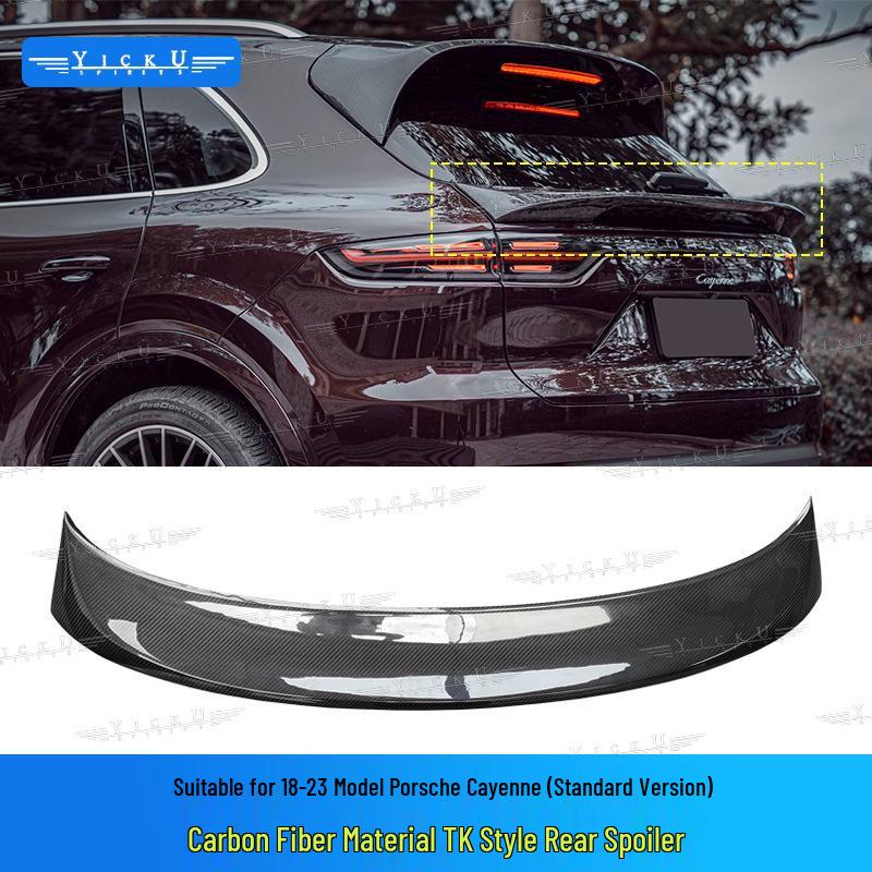 Porsche Cayenne 9Y0 Carbon Fiber Rear Spoiler & Middle Wing for 2018-2025 Models