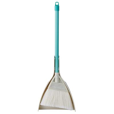 Yamazaki Sangyo Mini Broom and Dustpan Set, Short Handle, Garden Broom, PP Polypropylene, Synthetic Fiber, Split Bristles, Outdoor, Entryway, Balcony,