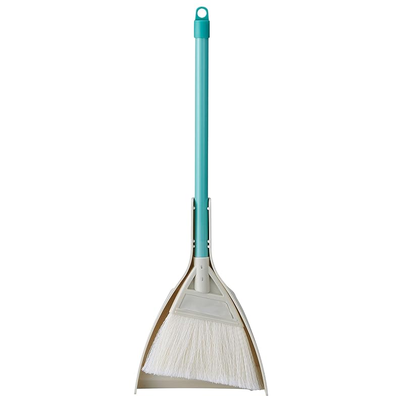 

Yamazaki Sangyo Mini Broom and Dustpan Set, Short Handle, Garden Broom, PP Polypropylene, Synthetic Fiber, Split Bristles, Outdoor, Entryway, Balcony,
