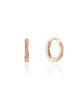 Lloyd Oblique Grain 10K Gold One-Touch Ring Earrings Lotp3010T