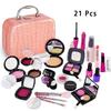 Simulation Cosmetics Set Kids Play House Toys Simulation Make Up Lipstick Nail Paint Educational Toys Pretend Makeup Girls Game