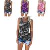 Stylish Women's Ladies Sleeveless Camo Vest Tops With Breathable Fabric For Summer