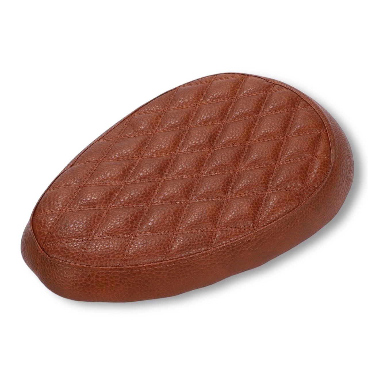 

Kanoan Motorcycle Seat with Double Cross Stitching for Honda Super Cub and Little Custom Exterior Parts C50, C70, C90, Cub, (Brown)