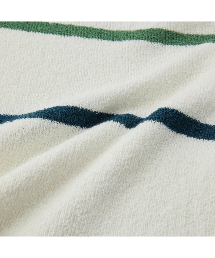 Henlikoteun [British Sporting Club] Stripe Short-Sleeves Open-Polo Knit Abwam26761Whx