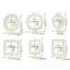 18x Decorative Photo Frame Picture Display Supplies Rustic Wood Handcraft DIY Crafting Journal