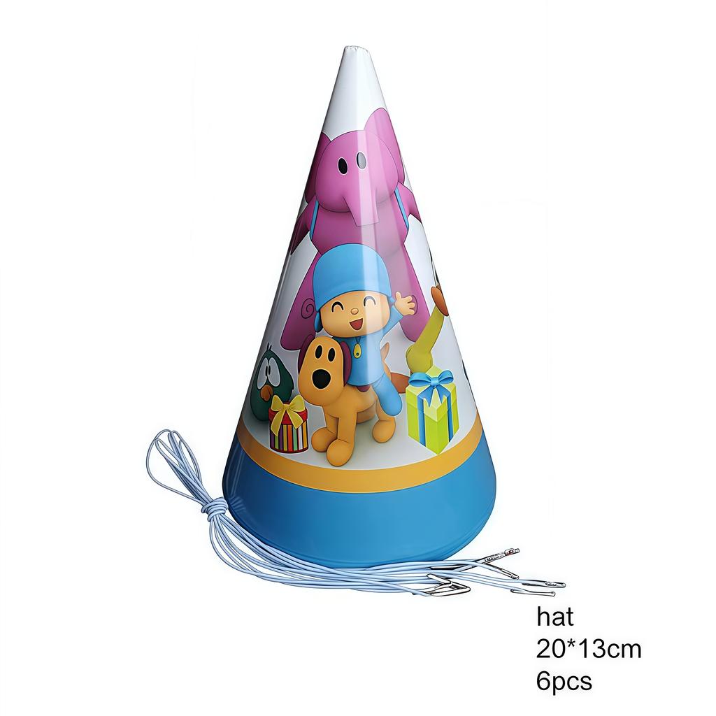 Pocoyo Geburtstag Dekorationen Einweg Geschirr Becher Teller Luftballon Banner Für Kinder Mitgebsel Babyparty Deko Party Zubehör Geschenk
