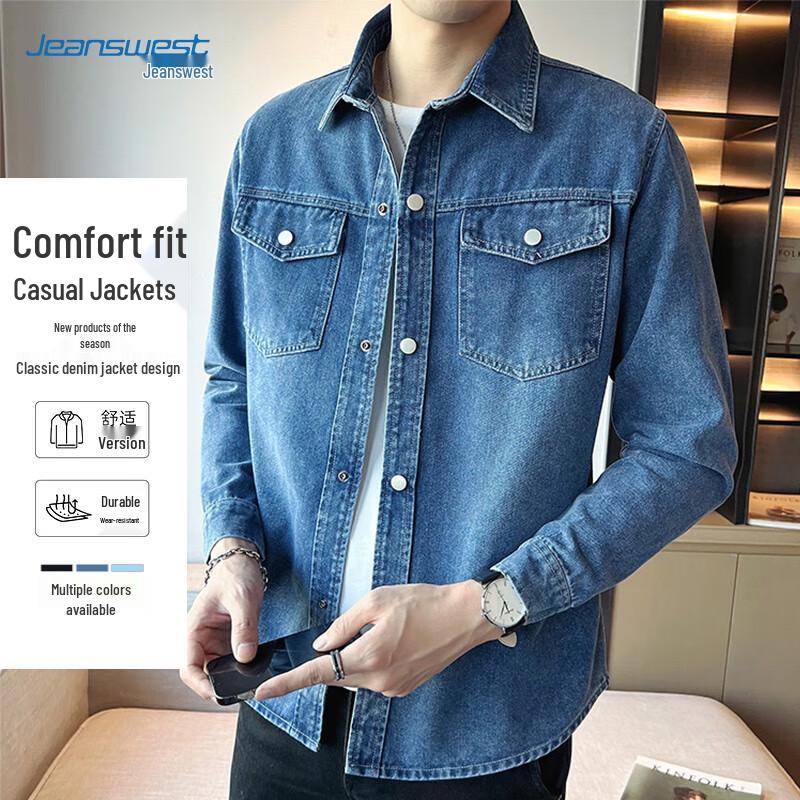 

Jeanswest Men s Slim Fit Denim Jacket L