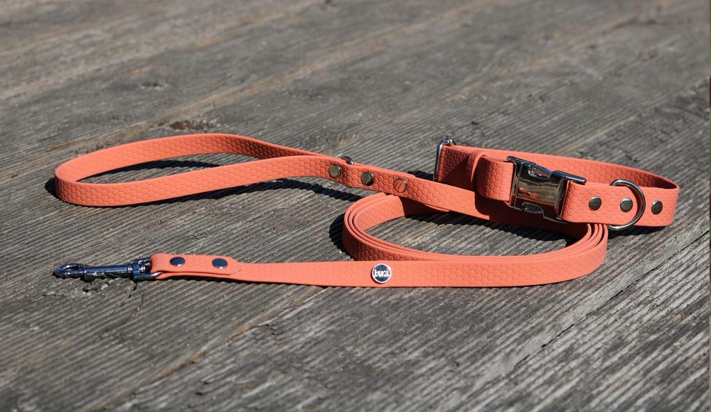Hexa City Dog Leash, Width , L, / Peach