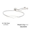 Palestine Map Charm Bracelet Stainless Steel Palestine Flag Geometry Country Geography Jewelry for Women Men